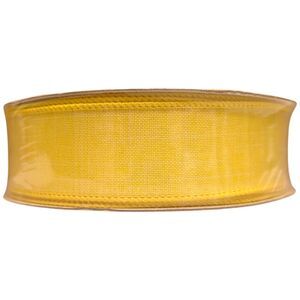 Member's Mark Wired Edge Premium Spring Ribbon, 1.5"W x 50yds - Yellow
